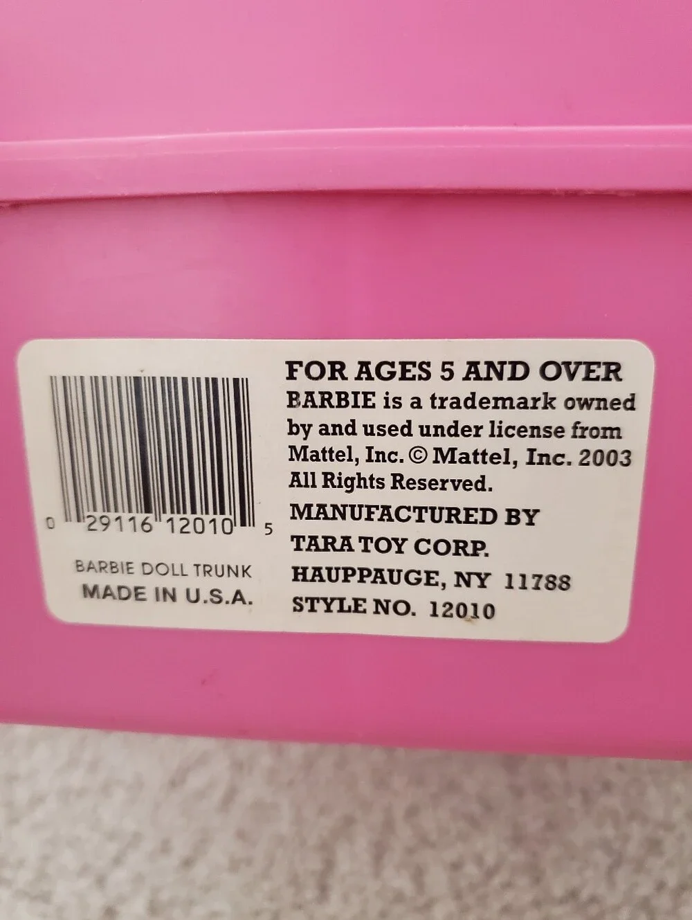 Barbie vintage pink